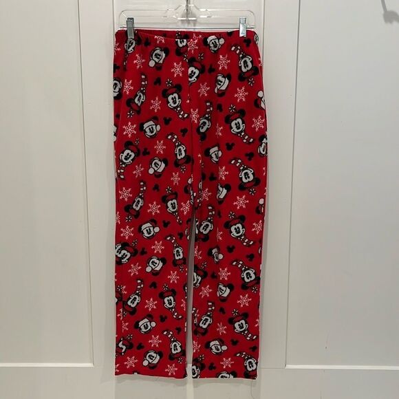Mickey Mouse Winter Theme Fleece Unisex pants - Picture 1 of 6
